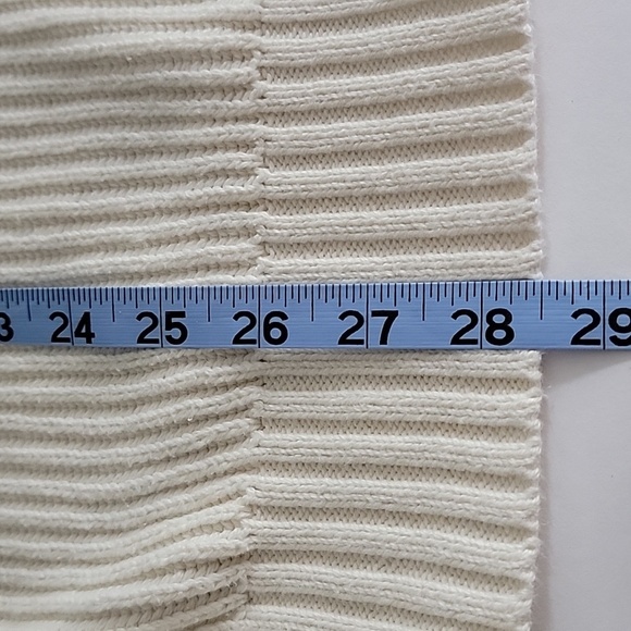 Free Assembly Cardigan Grandpa Sweater Button Down Cream Knit Ribbed XXL - Picture 13 of 14